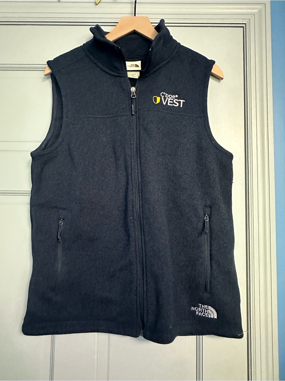 The North Face Black Men's Fleece Vest with Logo Tag